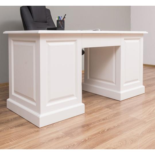 klasicky biely dreveny pisaci stol elegantny vintage stol pracovny stol vidiecky mestiacky kancelarsky stol kancelaria cisty mediteranne cottage vidiecka obrovska pisaci stol.jpg